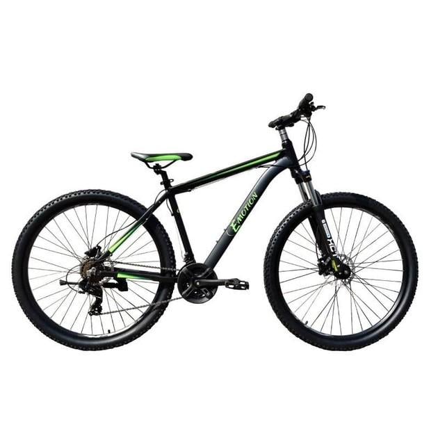 Велосипед горный E-motion MTB GT алюминиевая рама 29"/19" Черно-зеленый (GEMMTB29GT19BGM)