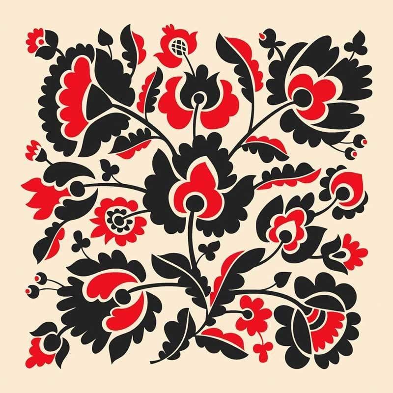 Набор для росписи ART CRAFT Цветочный орнамент 30х30 см (13044-AC)
