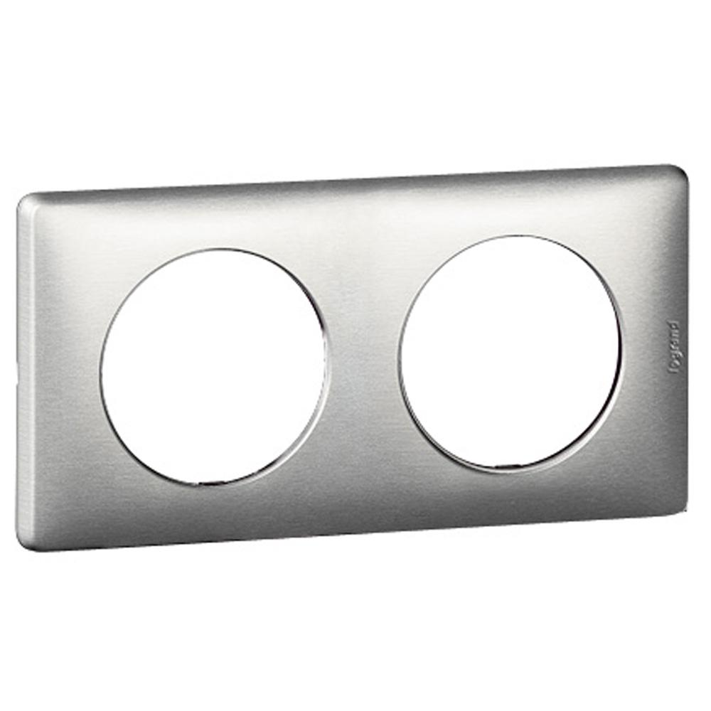 Рамка Legrand Celiane 2п металл Титановый (68902)