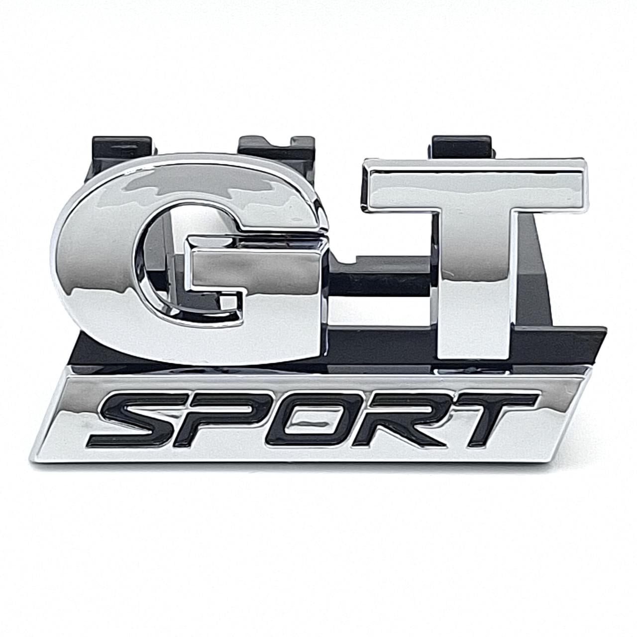 Эмблема GT sport на решетку радиатора Volkswagen ABS 6х3,2 см Хром глянцевый (2889233342)