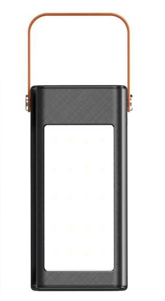 Павербанк Wuw TUGI Y108 80000 mAh 22,5W з вбудованими кабелями та ліхтариком Чорний (PBWY108)