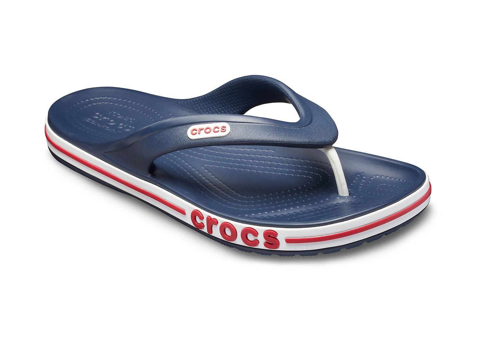 В'єтнамки Crocs Bayaband Flip M10W12 р. 43 28 см Navy/Pepper (205393-M) - фото 2