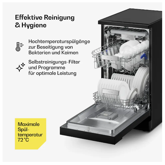 Посудомийна машина KLARSTEIN Velaire 9 програм 45 см (10047461) - фото 3 Посудомийна машина KLARSTEIN Velaire 9 програм 45 см (10047461) - фото 3