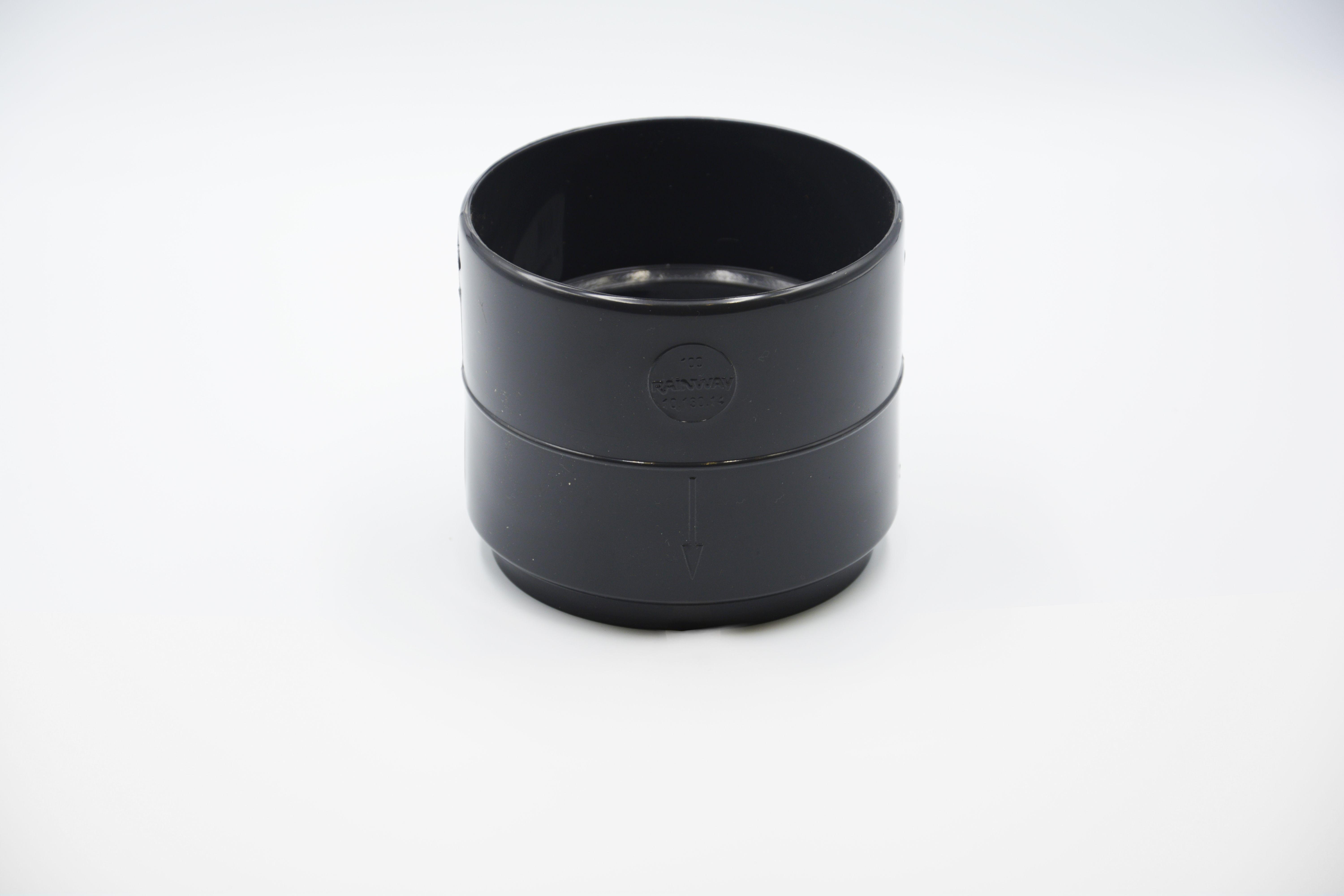 Муфта водосточной трубы RAINWAY D 100 мм Графитовый RAL 7024 (10.130.14.007.RW) Муфта водосточной трубы RAINWAY D 100 мм Графитовый RAL 7024 (10.130.14.007.RW)