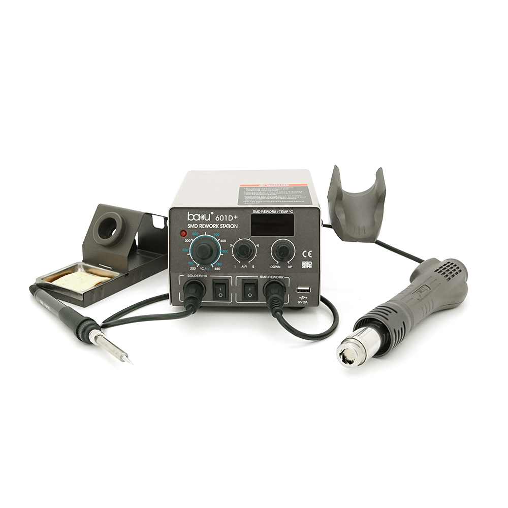 Паяльная станция BAKKU BK-601D цифровая индикация/фен/паяльник (YUT_V2088) Паяльная станция BAKKU BK-601D цифровая индикация/фен/паяльник (YUT_V2088)