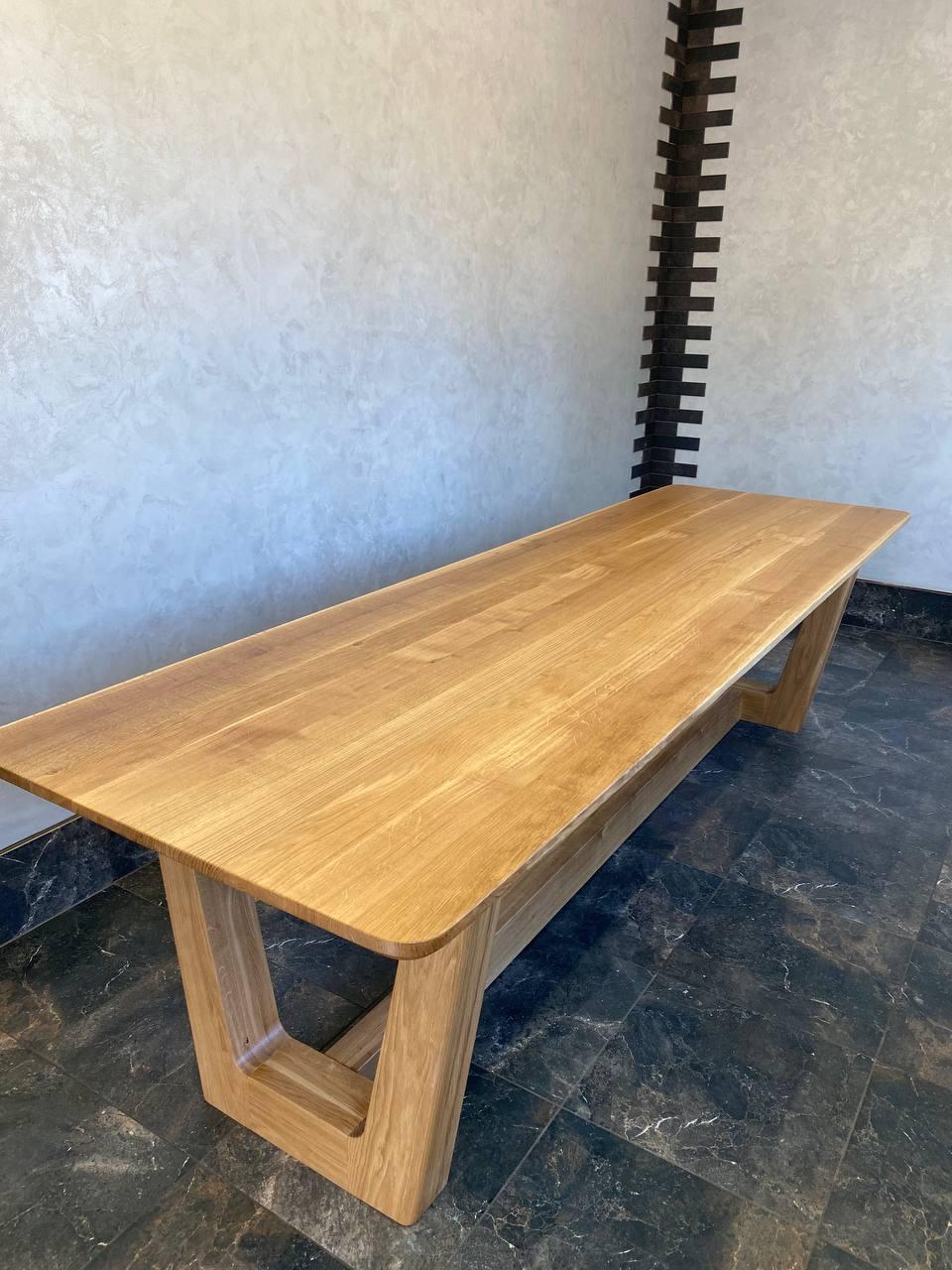 Обідній стіл Garz з масиву дуба 300х90х48 см - фото 2 Обідній стіл Garz з масиву дуба 300х90х48 см - фото 2