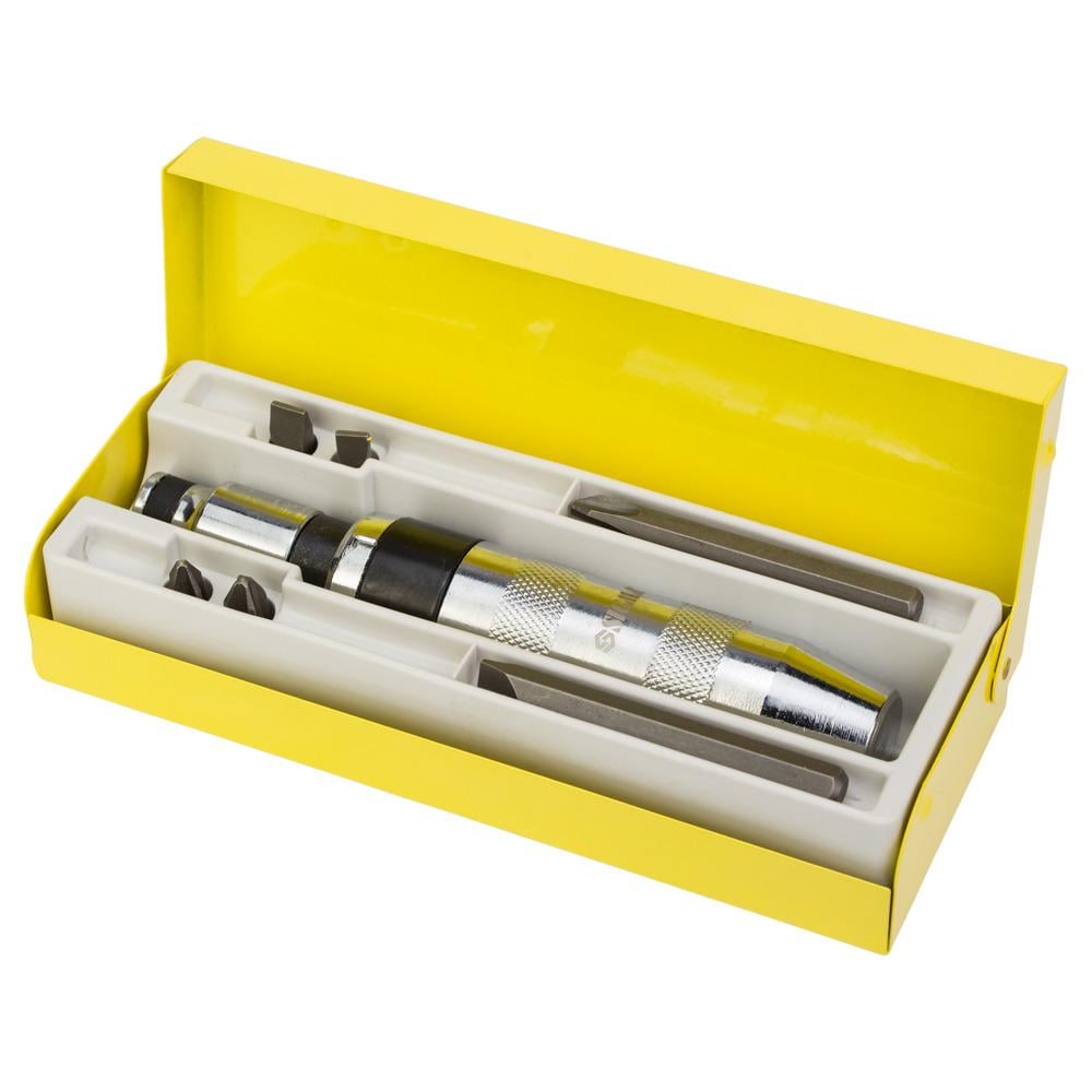 Викрутка ударно-поворотна CRV SIGMA з бітами 8 шт. (4004021) Викрутка ударно-поворотна CRV SIGMA з бітами 8 шт. (4004021)