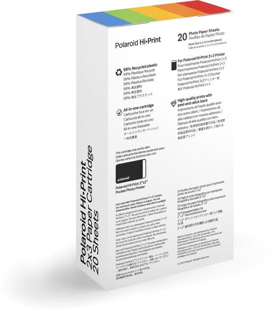Фотопленка Polaroid HiPrint Gen 2 2x3 Paper Cartridge 20 шт. (25294318) - фото 3 Фотопленка Polaroid HiPrint Gen 2 2x3 Paper Cartridge 20 шт. (25294318) - фото 3