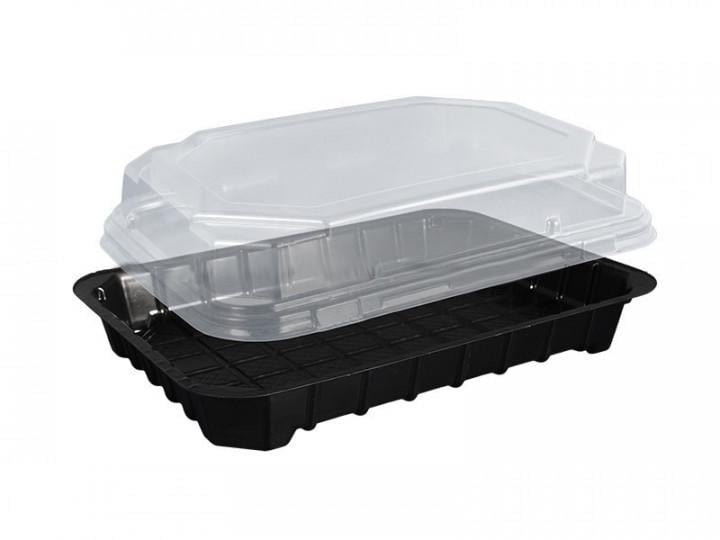 Упаковка для суши SL331 ПС-63 с черным дном 600 шт./ящик