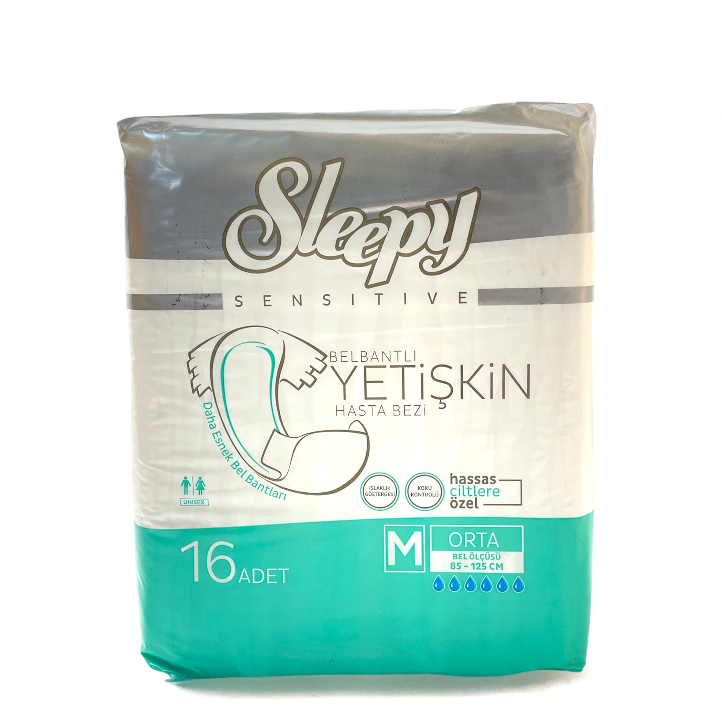 Подгузники для взрослых Sleepy SENSITIVE M 85-125 см 16 шт. - фото 1