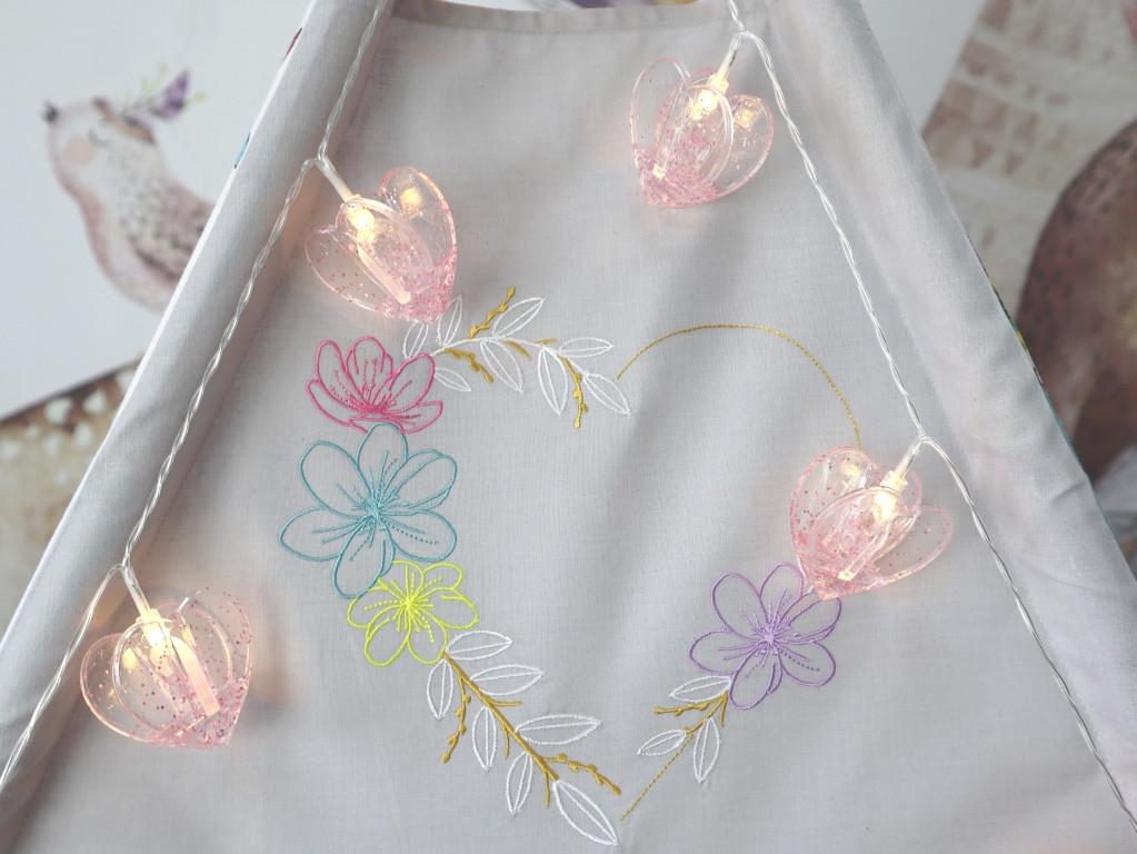 Гірлянда Серце прищіпки АА батарейки 1,75 м 10 лампочок у формі сердець - фото 6