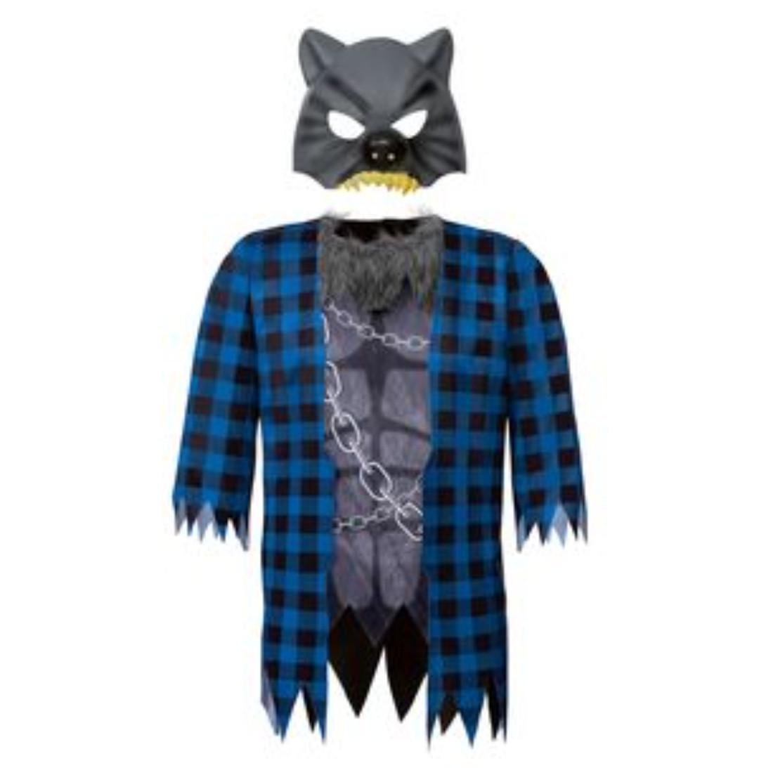 Карнавальний костюм дитячий Перевертня на хелловін для дітей 7-10 років 122-140 М Синій (L0163) Карнавальний костюм дитячий Перевертня на хелловін для дітей 7-10 років 122-140 М Синій (L0163)