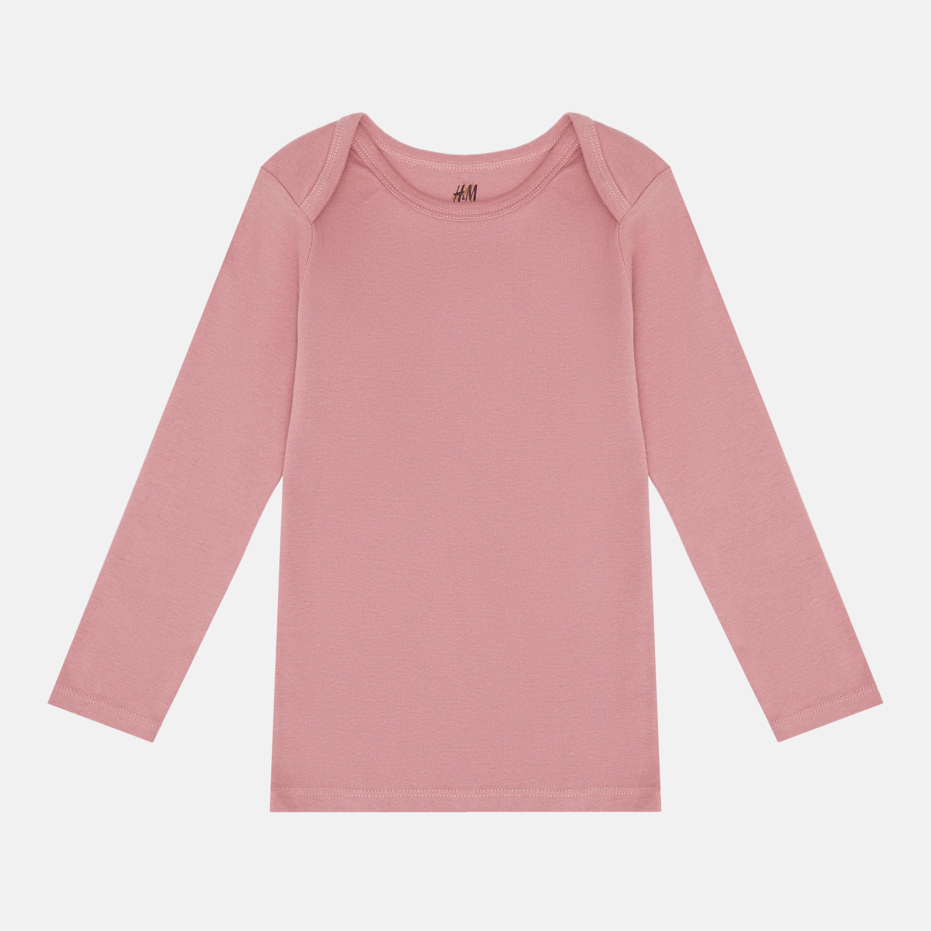 Лонгслів H&M 92 см Рожевий (20473402702)