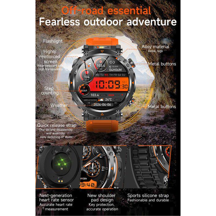 Смарт-годинник UWatch Smart Avation Pro Orange з ремінцями 2 шт. (2000) - фото 15 Смарт-годинник UWatch Smart Avation Pro Orange з ремінцями 2 шт. (2000) - фото 15