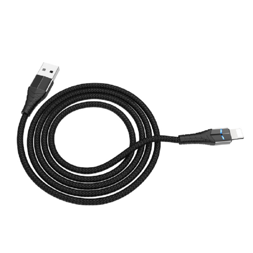 Кабель Lightning Koni Strong Flash charging KS11i 2,4 A 1,2 м Black (545278)