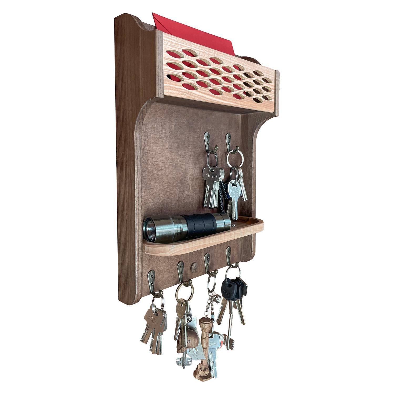 Ключница настенная из дерева 33х23х7,5 см (КЛЮЧН-МАЛ-1)