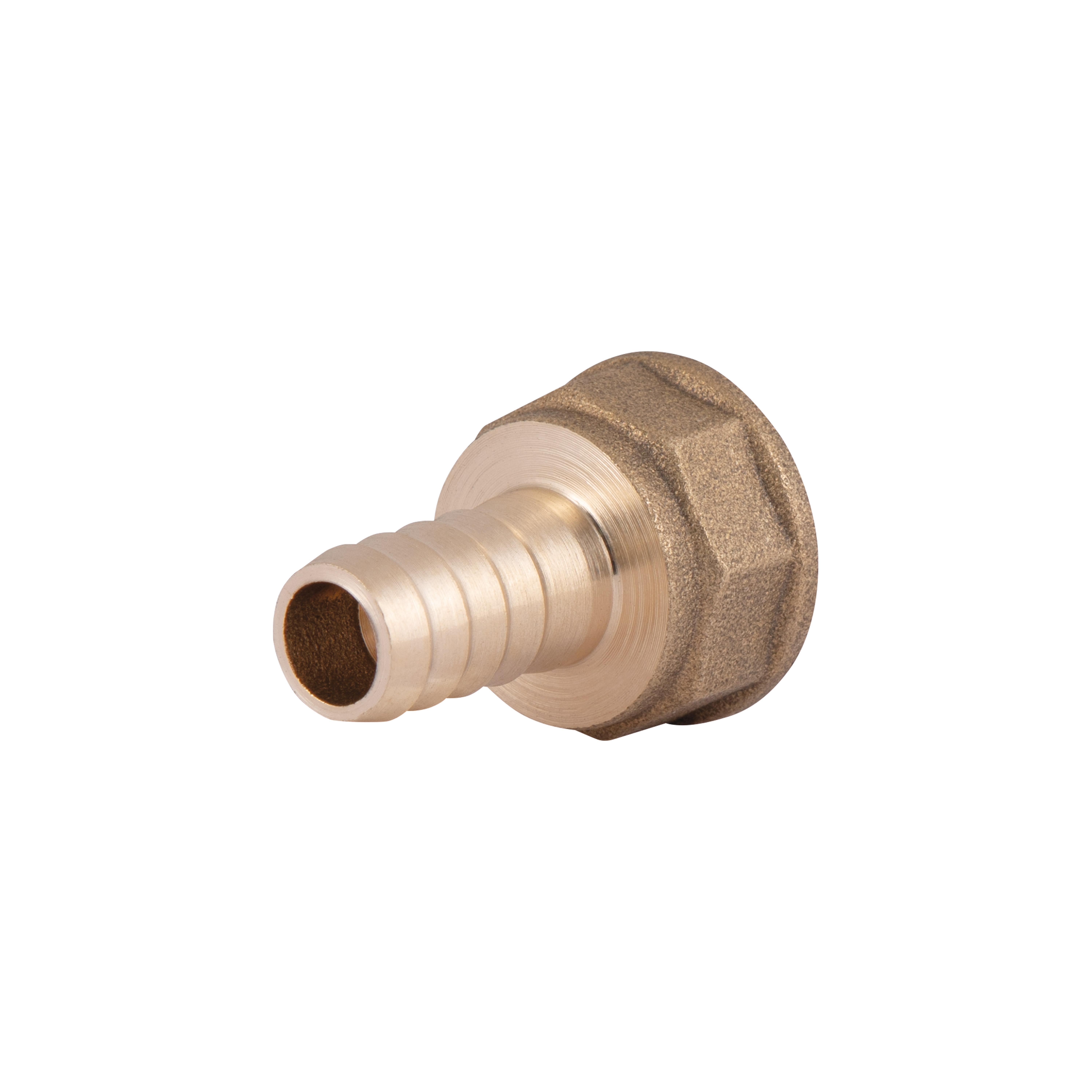 Соединение-штуцер латунное Thermo Alliance Standart Елка под шланг 1/2" В х 12 Желтый (SD4261512)