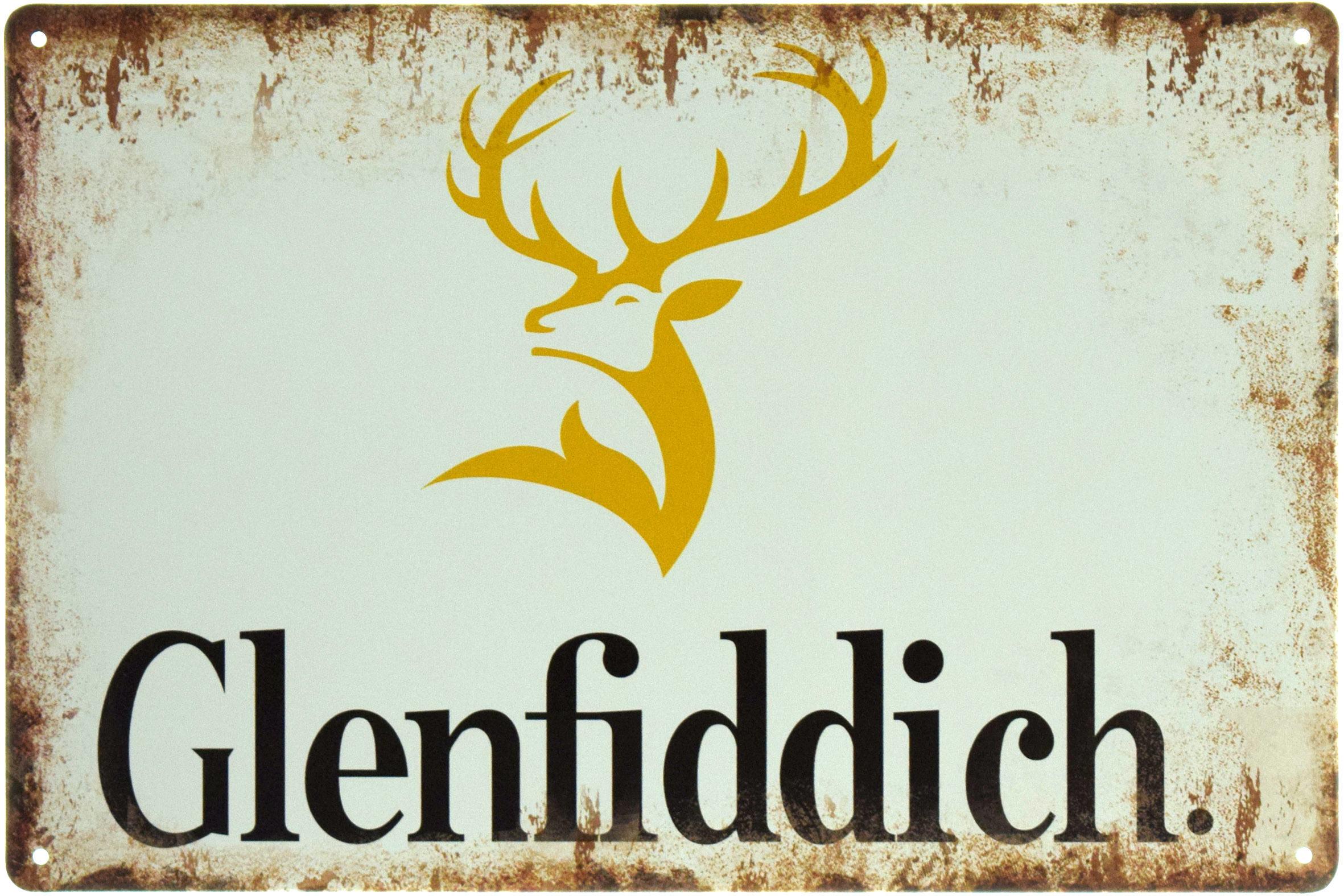 Табличка металлическая "Glenfiddich" 20x30 см (ms-103682)