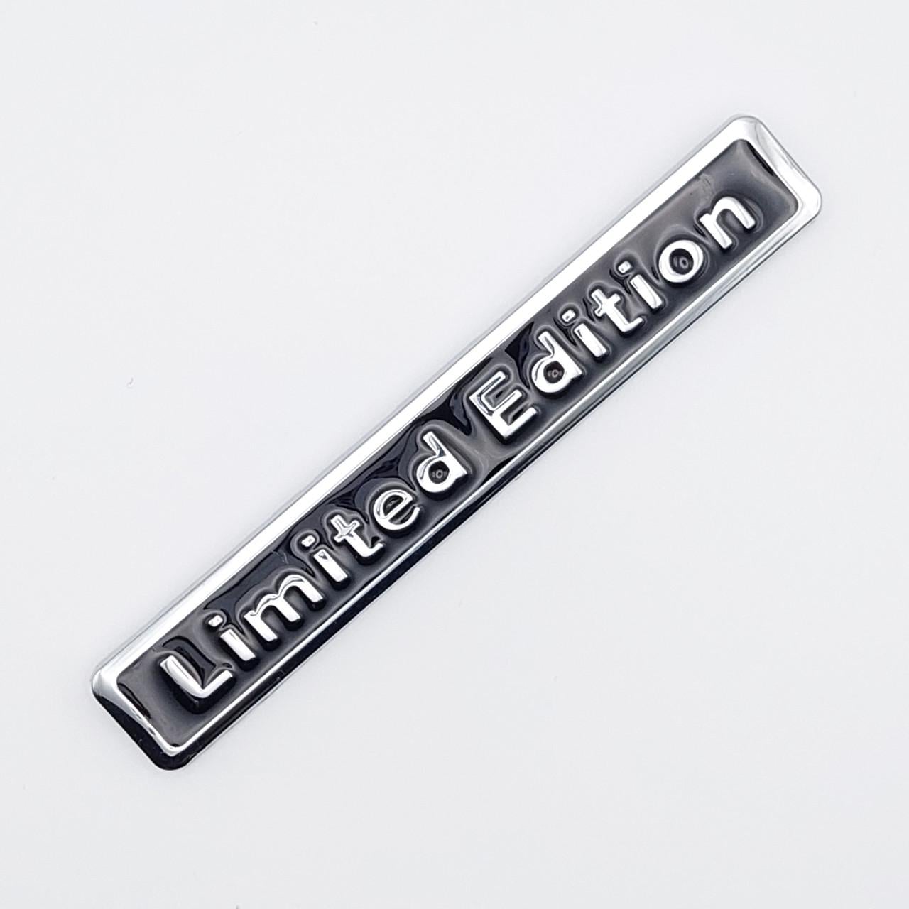 Эмблема Limited Edition 9,5х1,5 см Хром/Черный (1773884269)