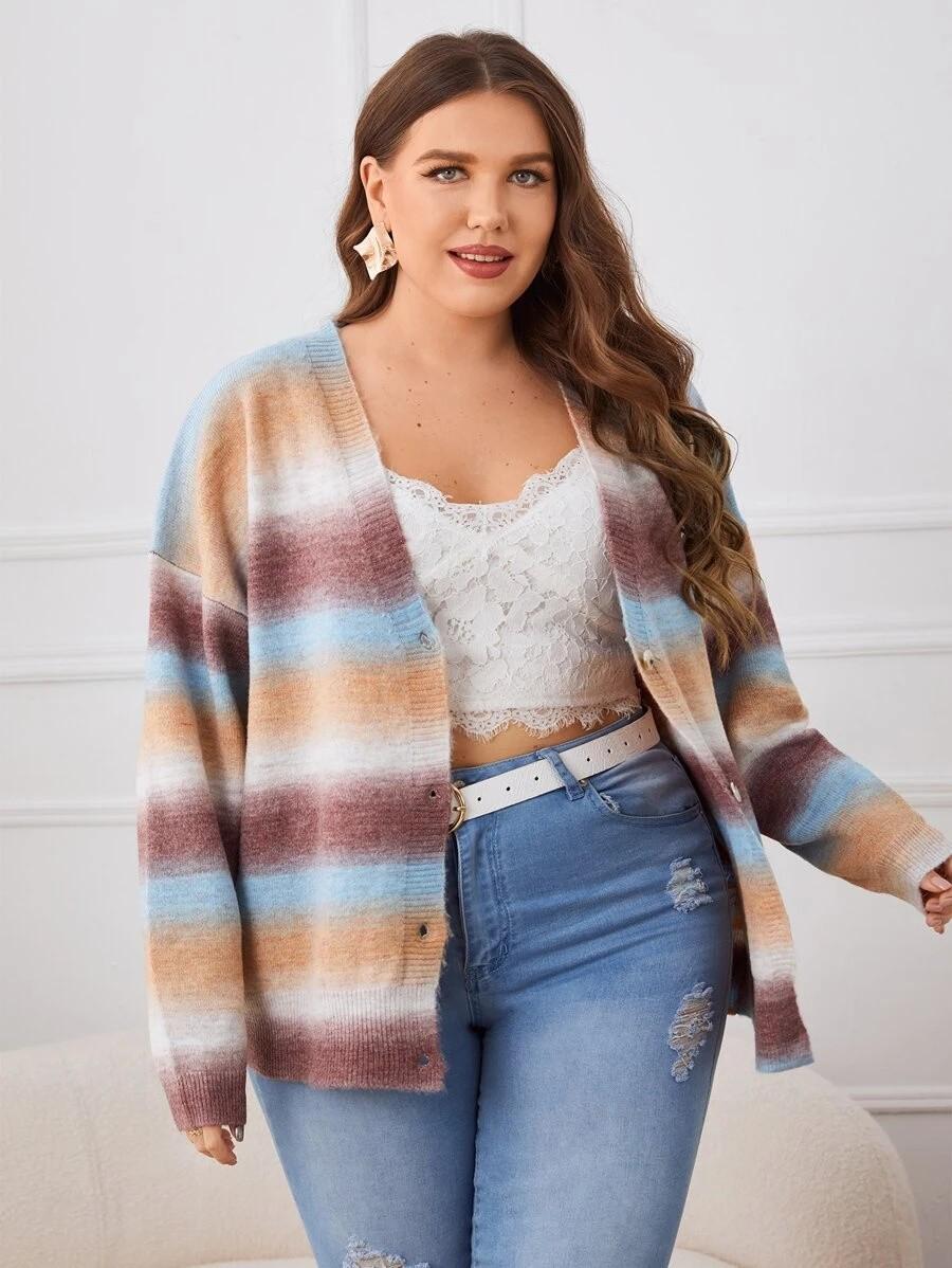 Кардиган короткий Shein оверсайз 3XL Разноцветный (10714)