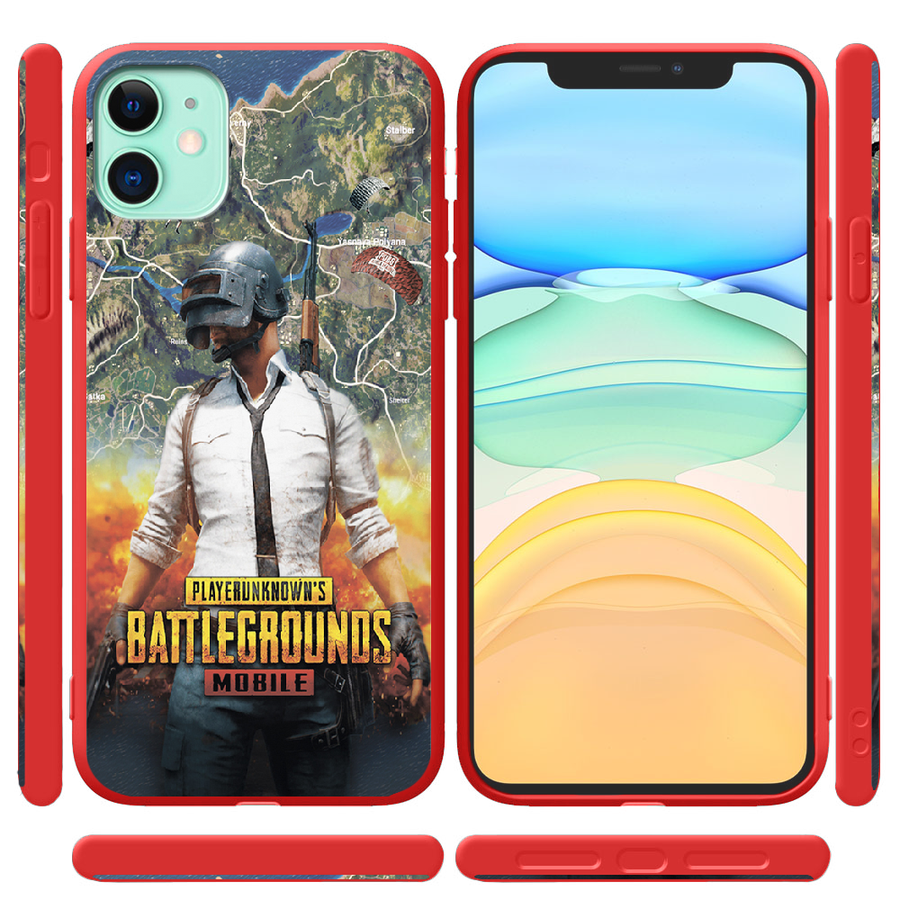 Чохол Boxface iPhone 11 PUBG Mobile Червоний силікон  (38184-up2309-43041) - фото 2