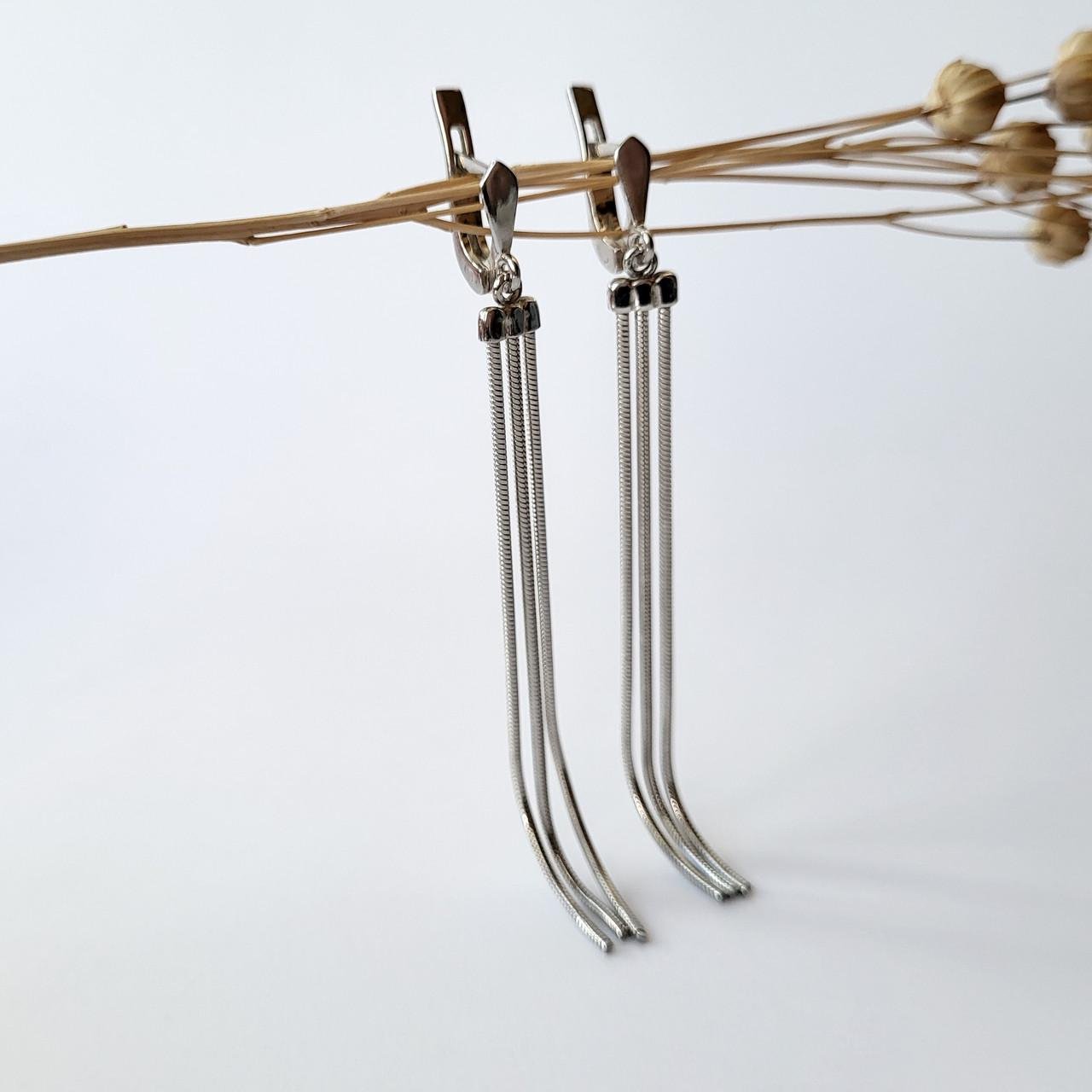 Серьги Сепочки Барби серебро 925 пробы 6,34 г (200148)