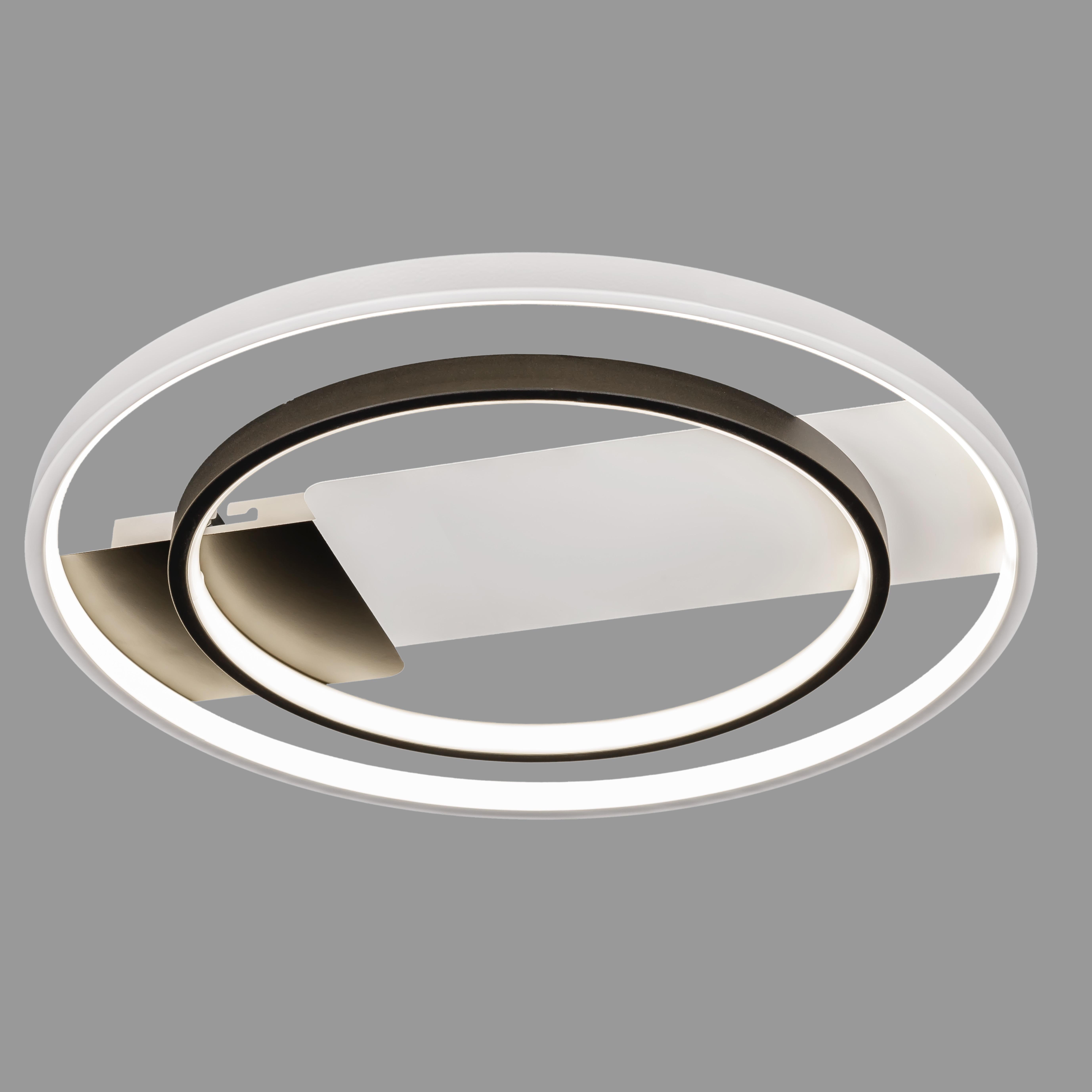 Люстра потолочная с пультом и приложением светодиодная 52W Белый (87-1021 WH+BK)