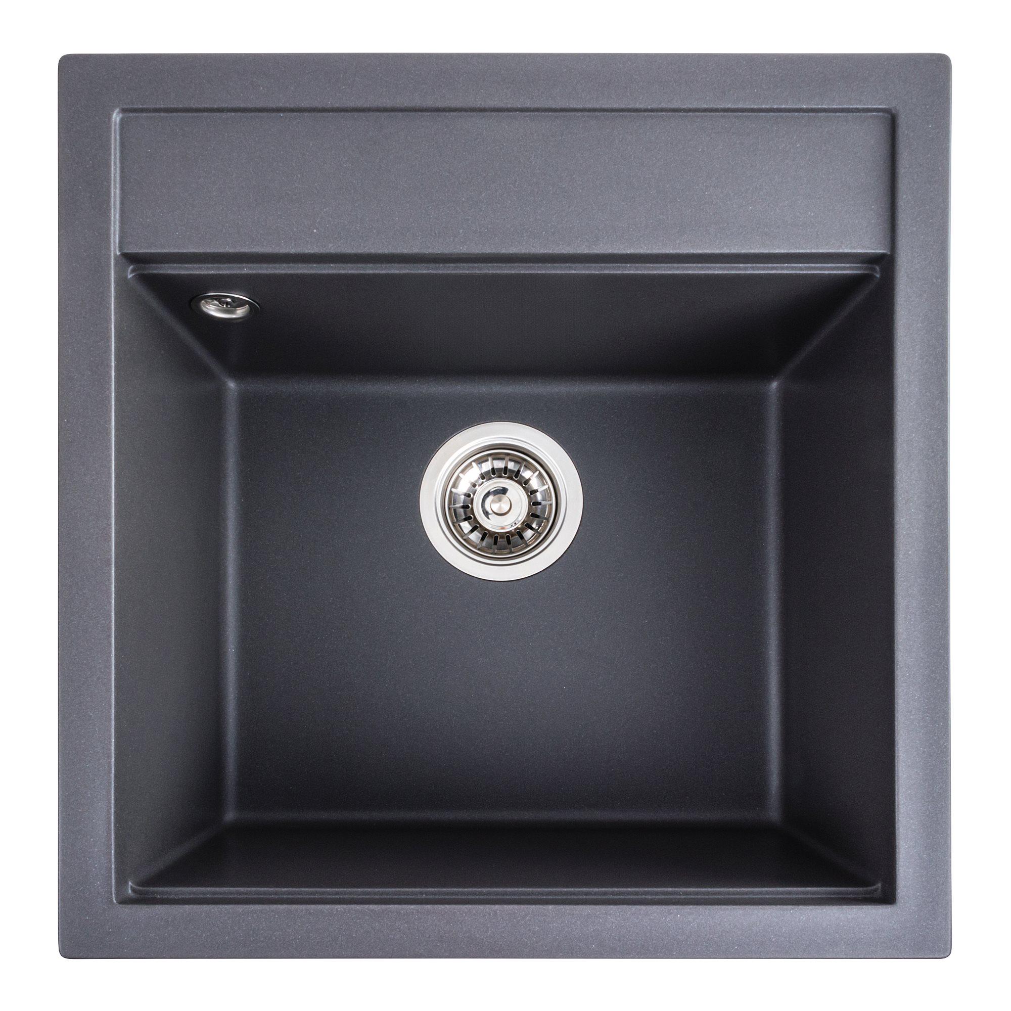 Мойка для кухни гранитная Platinum 5149 FIESTA матовая Морион Мойка для кухни гранитная Platinum 5149 FIESTA матовая Морион