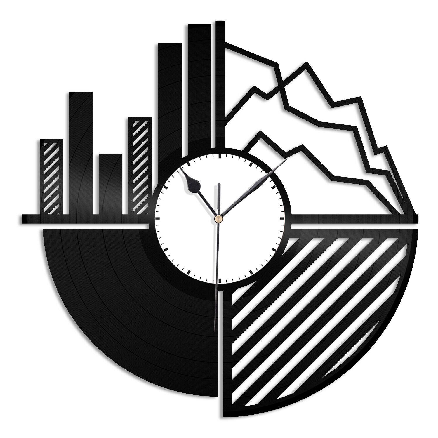 Часы настенные Статистик 1922 из виниловой пластинки