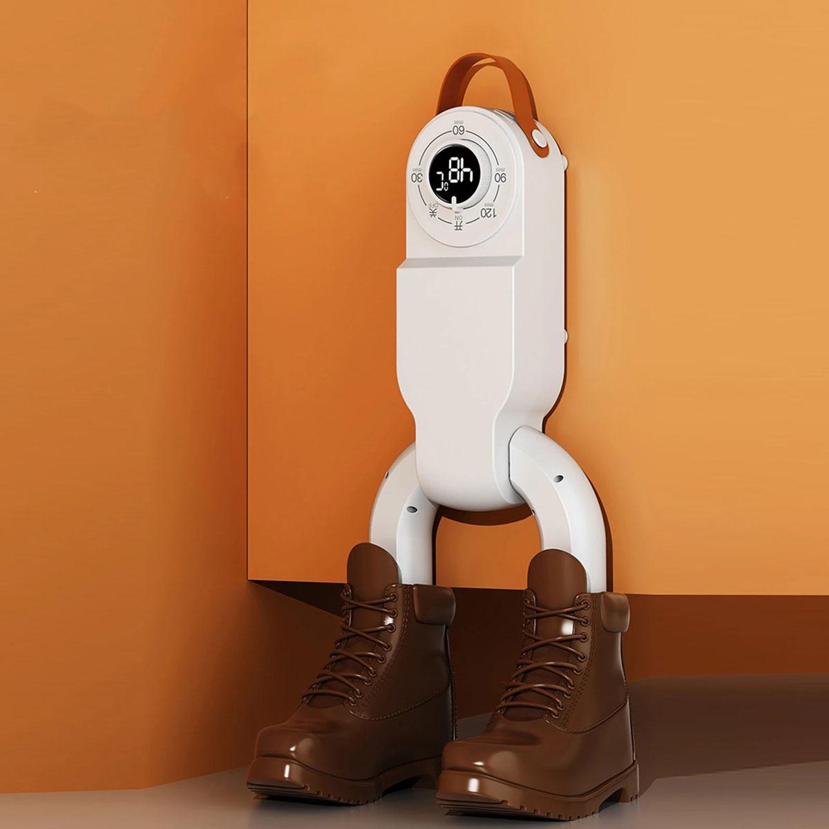 Электросушилка для обуви с таймером Shoe Dryer сложная антибактериальная 150 Вт (1011115-White)