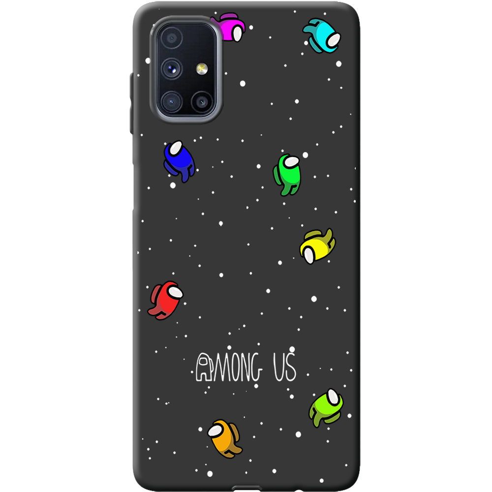 Чохол Boxface Samsung M515 Galaxy M51 Among Us Invisible Чорний силікон (40937-bk76-41345)