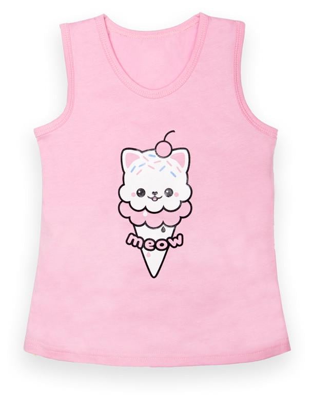 Майка детская хлопковая для девочки Gabbi МК-22-4/1 104 см Розовый (13157) Майка детская хлопковая для девочки Gabbi МК-22-4/1 104 см Розовый (13157)