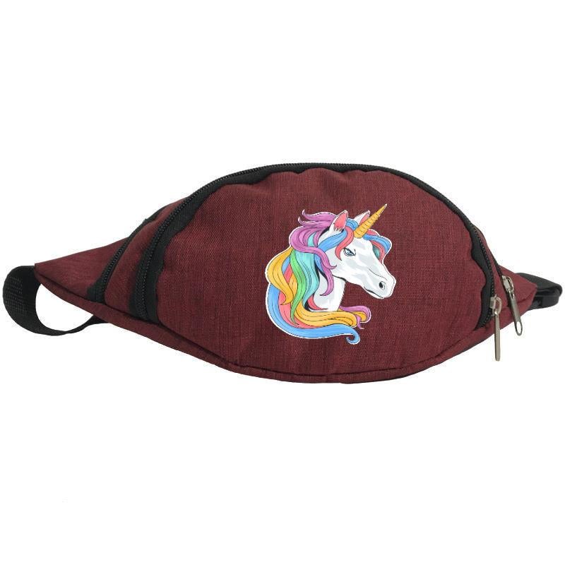 Поясная сумка-бананка Cappuchino toys Unicorn EDN 0011 Красный (1369989280)