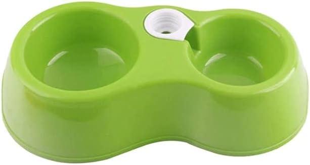 Миска двойная для животных пластиковая Салатовый (2474153498) - фото 1