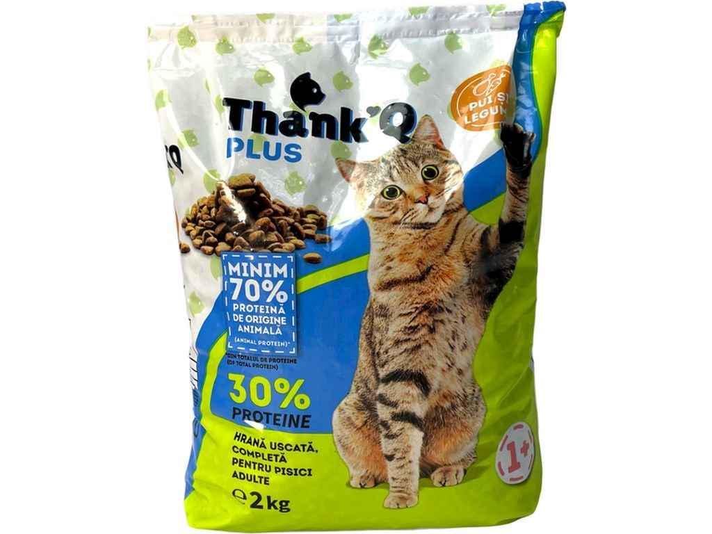 Корм для котів сухий THANK'Q PLUS для дорослих котів Курка 2 кг (1085411) Корм для котів сухий THANK'Q PLUS для дорослих котів Курка 2 кг (1085411)