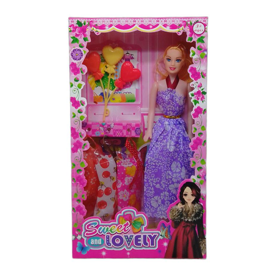 Кукла Sweet and lovely в сиреневом платье (230595)