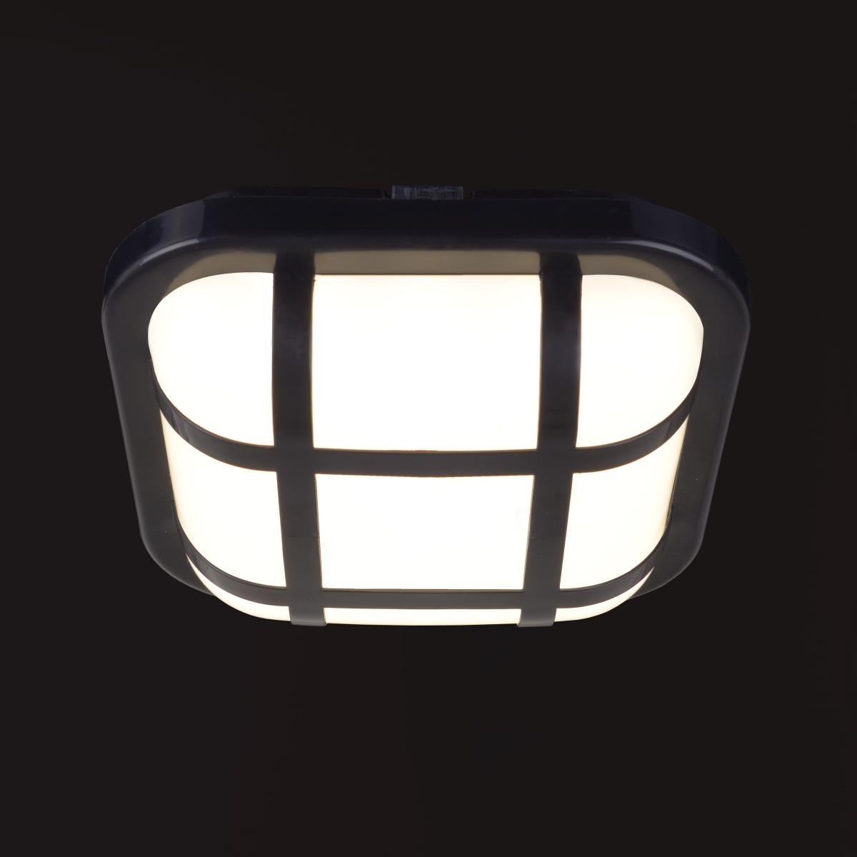 Уличный настенный Led светильник Brille AL-15SQ-H/15 W N W IP54 BK - фото 5