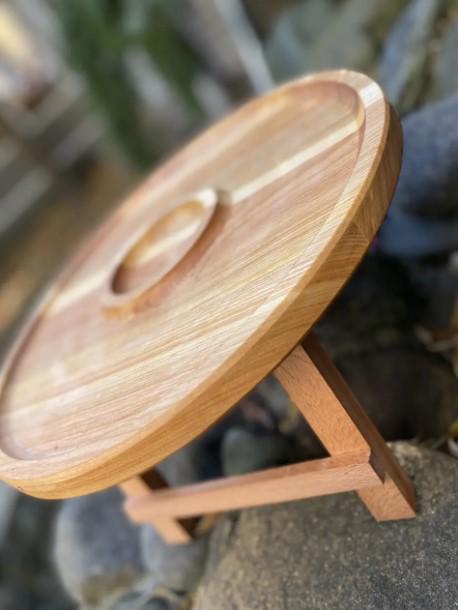 Столик сервировочный черешня/дуб 35х35х17 см (014ст) - фото 3 Столик сервировочный черешня/дуб 35х35х17 см (014ст) - фото 3