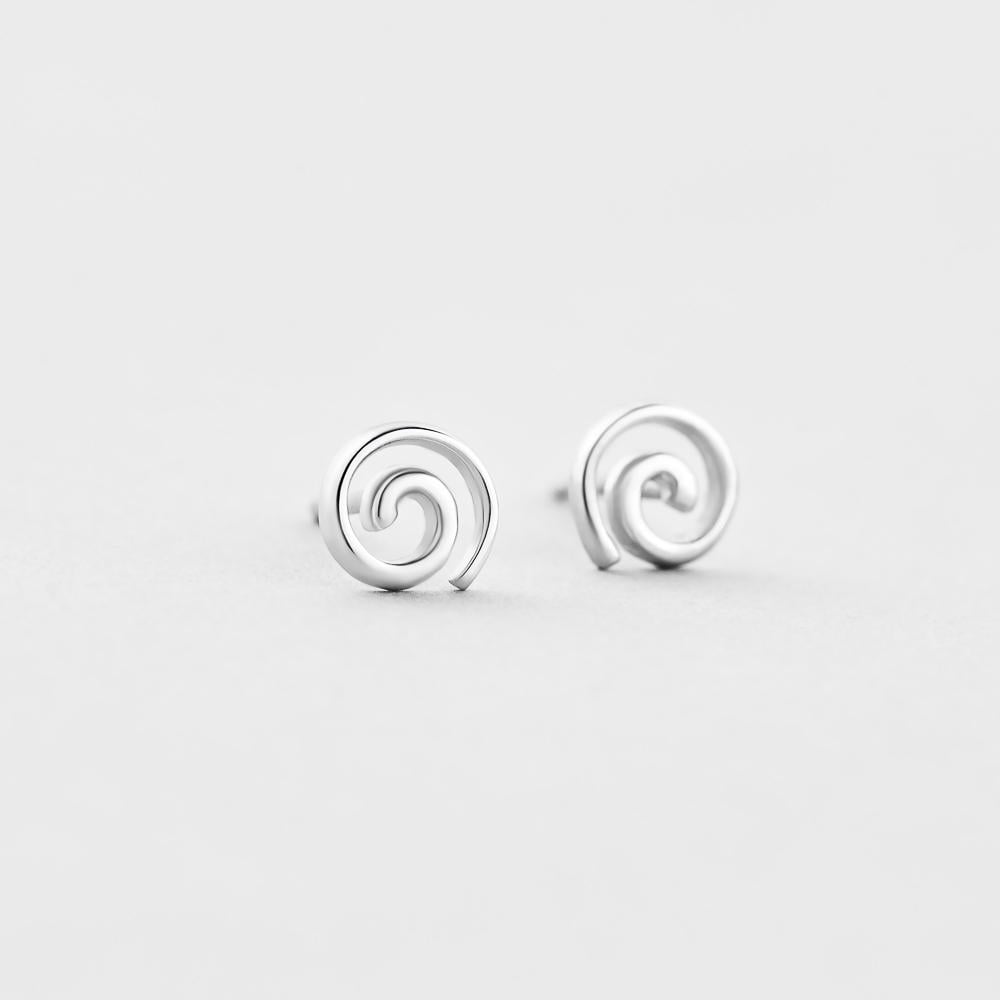 Серебряные серьги Minimal Стихия (4572)