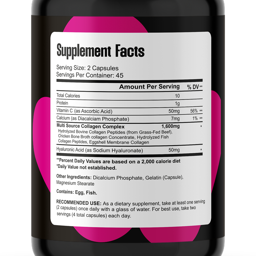 Коллаген Мульти-комплекс Collagen Multi Complex 1600 мг 90 капс. (0619091912583) - фото 3