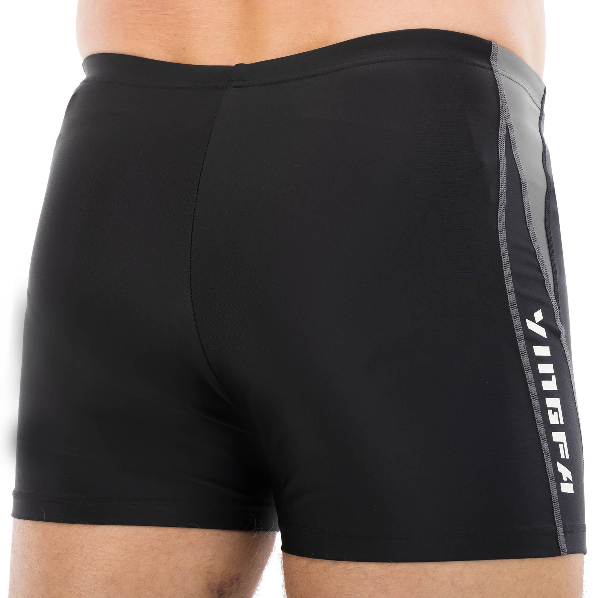 Плавки боксеры мужские для плавания YINGFA 24T852 L Черный/Серый (24T852_Черный-серый_L_(160-16) - фото 4 Плавки боксеры мужские для плавания YINGFA 24T852 L Черный/Серый (24T852_Черный-серый_L_(160-16) - фото 4