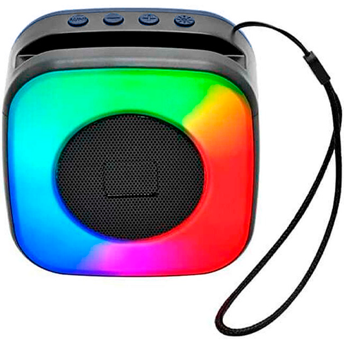 Портативна колонка SPS LX-01 c RGB підсвічуванням та підставкою для телефону 5W Blue (29596862)