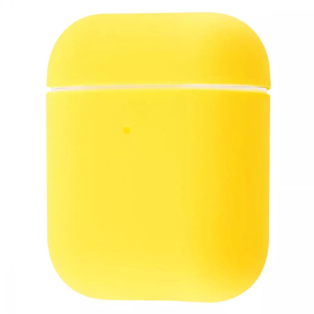 Чехол для наушников PRC Silicone Case Ultra Slim for AirPods 2 Lemon Yellow (14069923)