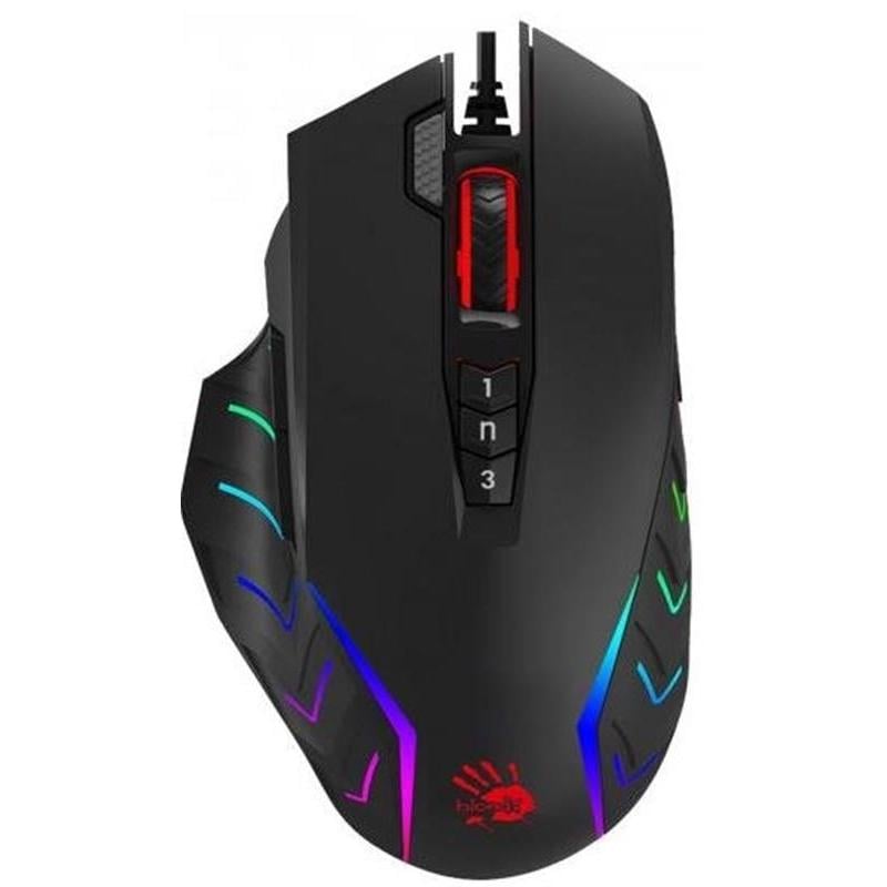 Комп'ютерна мишка дротова ігрова BLOODY J95s USB з підсвічуванням Black (J95s BLOODY Black)