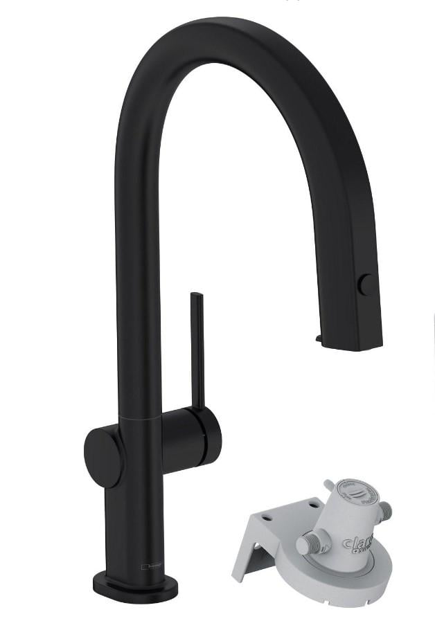 Смеситель для кухни Hansgrohe Aqittura M91 76801670 на две воды Черный (148563) Смеситель для кухни Hansgrohe Aqittura M91 76801670 на две воды Черный (148563)