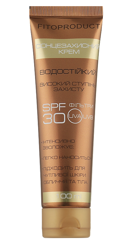Крем солнцезащитный Фитопродукт для людей со смуглой кожей SPF30 100 мл (4820159304660)