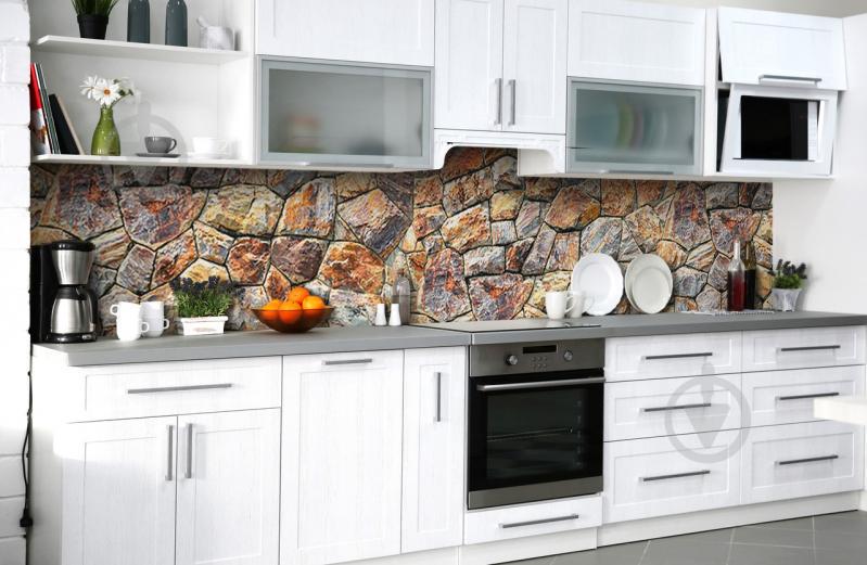 Скинали на кухню Zatarga «Каменный пазл» 600х3000 мм виниловая 3Д наклейка кухонный фартук самоклеящаяся Скинали на кухню Zatarga «Каменный пазл» 600х3000 мм виниловая 3Д наклейка кухонный фартук самоклеящаяся