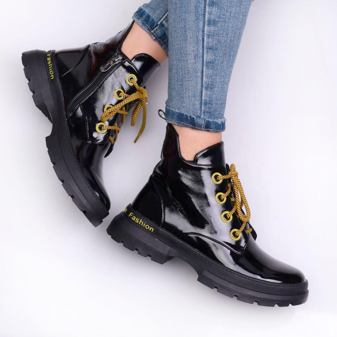 Ботинки женские с цветными шнурками 333673 р. 36 23,5 см