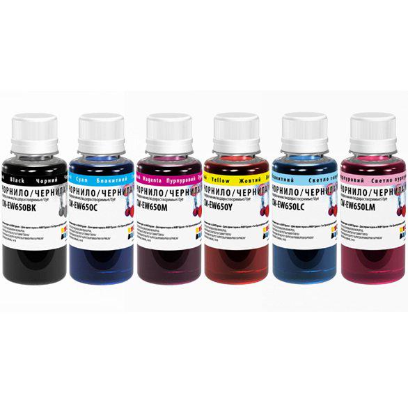 Комплект чернил ColorWay для Epson EW650 Dye-based 100 мл 6 шт. (CW-EW650SET01)