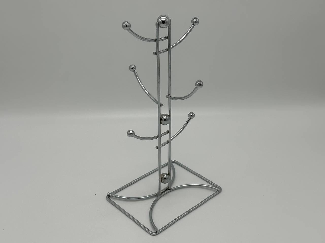 Стійка для чашок Квадрат металева на 6 гачків H 31 см (438599450) - фото 2